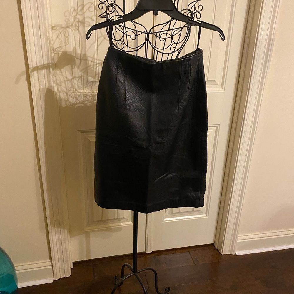 Luis Alvear Supple black leather skirt. New never been worn. No tag.